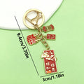 Lion Dance Charm Keychains in 10 Pictured Variations for Bags and Keys view 12