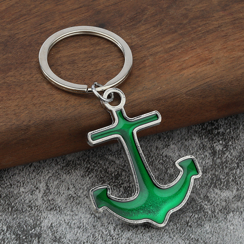 Mini Anchor Metal Keychain, Nautical Pendant Gift Bag Charm
