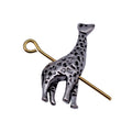 Antique Silver Giraffe Shaped Metal Bead for Jewelry Making view 4