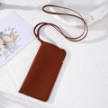 Leather Glasses Case Neck Pouches Long Cord 3 Colors view 4