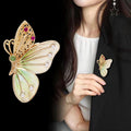Butterfly Crystal Enamel Three Designs Metal Brooch Pin view 4