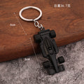 Formula Racing Car Metal Keychain, Four Color Finishes view 2