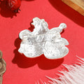 Three Snowman Family Brooch with Red Green and White Enamel view 3