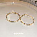 Textured Hoop Earrings in Five Gold and Silver Tone Styles view 4