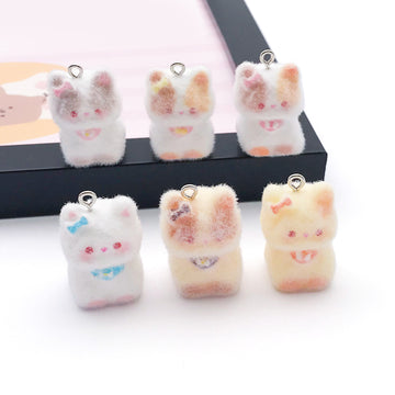 Multicolor Cat Glossy Charms with 9 Listed Options