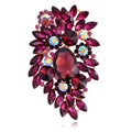 Flower Crystal Nine Designs Metal Brooch Pin for Jackets and Lapels view 11