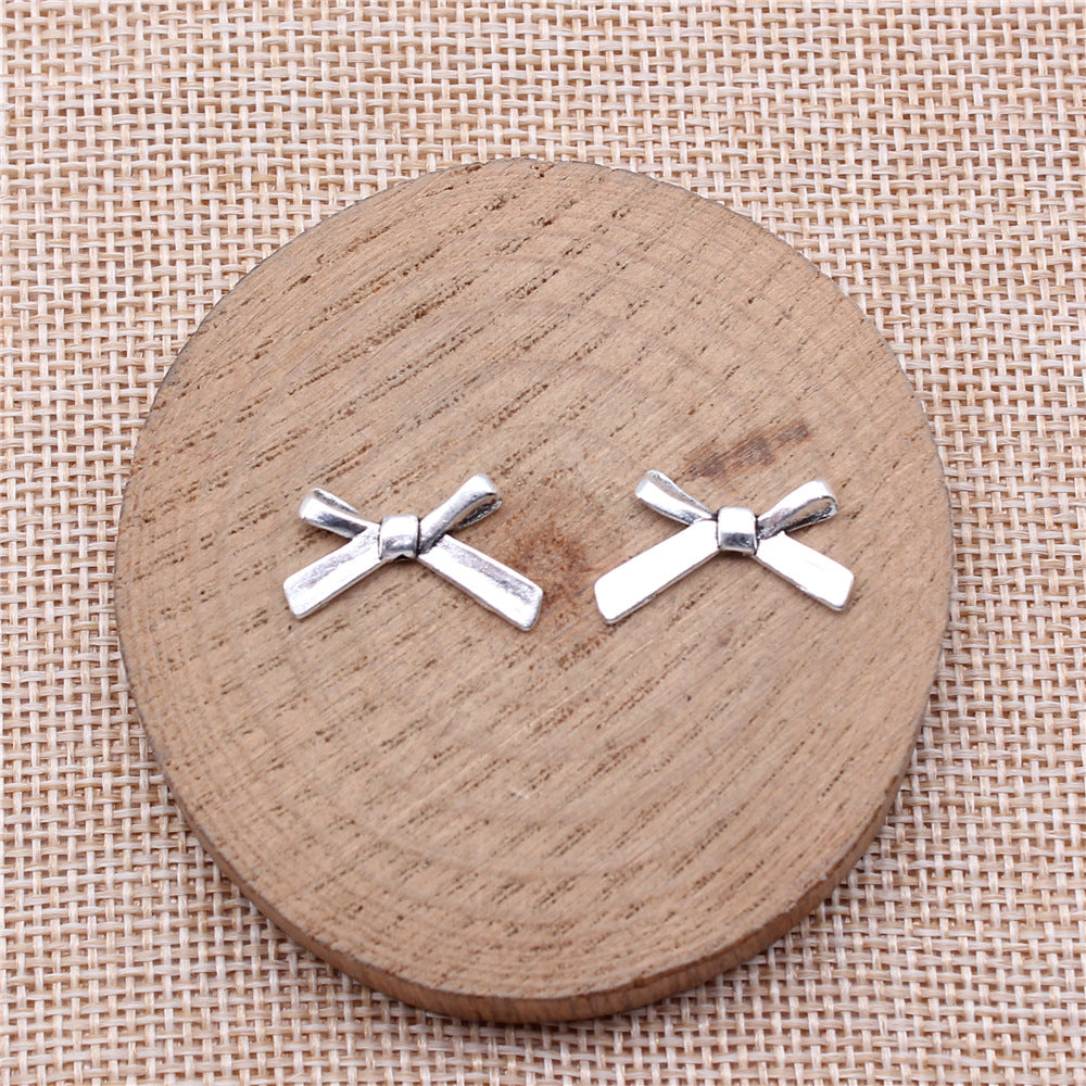 12x20mm 0.6g Zinc Alloy Bow Loose Metal Butterfly Beads for DIY Bracelet Necklace Jewelry Making
