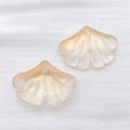 Ginkgo Leaf Glass Charms in Eight Individual Color Finishes view 12
