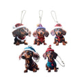 Christmas Dachshund Printed Acrylic Ball Chain Hanging Charms view 5