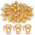 Smooth Metal End Clasps With Small Holes in Three Finishes view 7