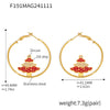 Tree Hoop Earrings