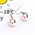 Miniature Bear Unicorn Elephant and Rabbit Hook Earrings view 3