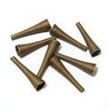 Tapered Trumpet Flower Bead Caps in Five Metal Finishes view 8