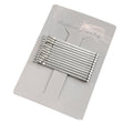 Silver S-Wave Metal Hair Pins Flat Clip Style About 5cm view 5