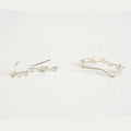 Five Star Climber Earrings in Three Finishes with Polished Metal Finish view 4