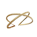 Crossed Double Headband In Five Chain And Crystal Finishes view 5