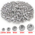 Curved Blade Fluted Metal Spacer Beads for Jewelry Making view 8