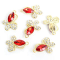 Marquise Crystal Butterfly Charms in Ten Colors and Two Metal Tones view 11
