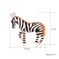 Black Gold Tone Horse Enamel Metal Brooch Pin for Jackets and Lapels view 2