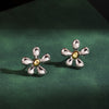 Silver Flower Studs