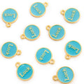 Enamel-Look Letter Alloy Charms in 19 Styles for Jewelry Crafts view 11