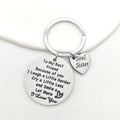 Soul Sister Best Friend Round Disc Heart Charm Keychain view 1