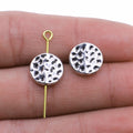 11mm 1.2g Multi-Color Copper Alloy Round Large Hole Loose Metal Beads for DIY Bracelet Jewelry Making