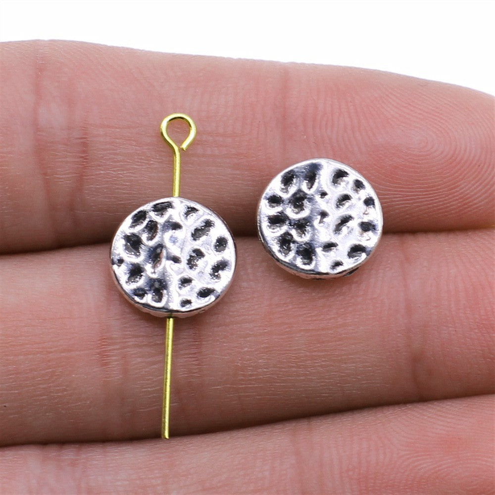 11mm 1.2g Multi-Color Copper Alloy Round Large Hole Loose Metal Beads for DIY Bracelet Jewelry Making
