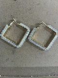 Beaded Hoop Earrings in Five Shapes and Colorways Fashion Jewelry view 3