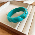 Twisted Rope Marbled Acrylic Bangle Bracelets Six Colors view 8