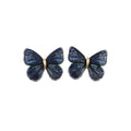 Knitted Thread Butterfly Duckbill Hair Clip Blue Green view 5