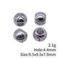 Antique Silver XO Pattern Large Hole Barrel Bead for Jewelry Making view 3
