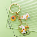 Easter Bunny Charm Keychains Featuring White Easter Bunny Across 19 Pictured Variations view 3