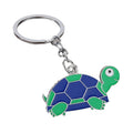 Colorful Turtle Metal Keychain With Split Ring, 12 Color Styles view 5