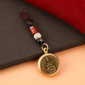 Brass Rotating Guardian Deity Keychain Car Pendant with Lanyard