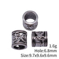 Open Spiral Tube Large Hole Metal Beads in Two Finishes view 5