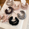 Satin Elastic Scrunchie Hair Ties Two-Pack Five Colors view 1