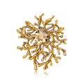 Pink Silver Tone Flower Crystal Six Designs Metal Brooch Pin view 8