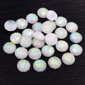 Foil Pattern Round Resin Cabochons in Seven Color Options view 8