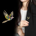Bird Enamel Metal Brooch Pin for Jackets and Lapels view 3