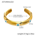 Bamboo and Geometric Bangle Collection in Mixed Metal Tones view 9