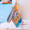 Crushed Shell Conch Keychains in Sixteen Colors plus Assorted Option view 7