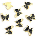 Enamel-Look Gold Silver Butterfly Alloy Charms in 18 Styles view 12