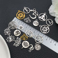 Alloy Metallic Yoga Lotus Metal Charms with 21 Listed Options view 2