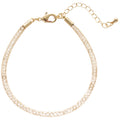 Crystal Mesh Tube Bracelet Gold Silver Two Finishes view 5