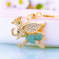 Crowned Flying Elephant Keychains in Pink Blue and Assorted Colors view 7