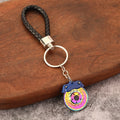 Brake Disc Caliper Metal Keychain With Braided Loop, 6 Colors view 3