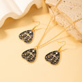 Black Gold Tarot Motif Necklace and Earring Jewelry Sets view 8