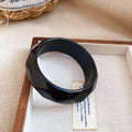 Acrylic Geometric Twist Square Facet Bangle 11 Styles view 10