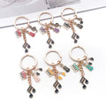 Six Color Piano Violin Headphone and Music Note Keychains view 2